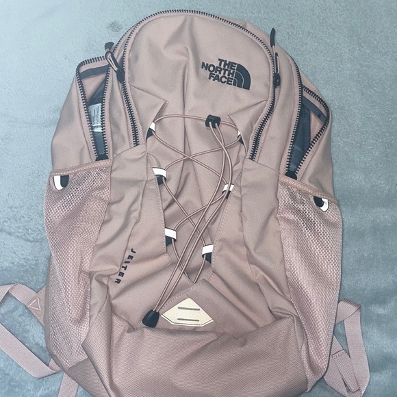 blush north face backpack